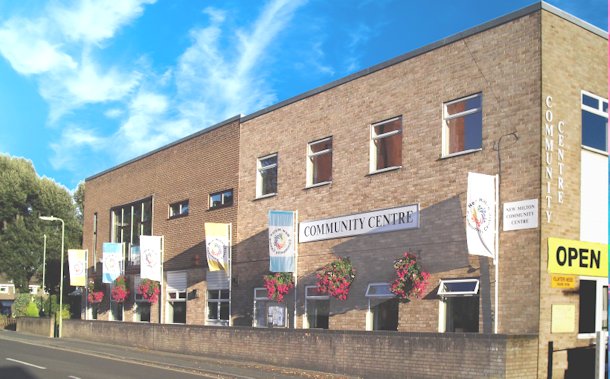 The Centre with flower baskets